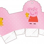 Caixa Cupcake Peppa Pig e Teddy