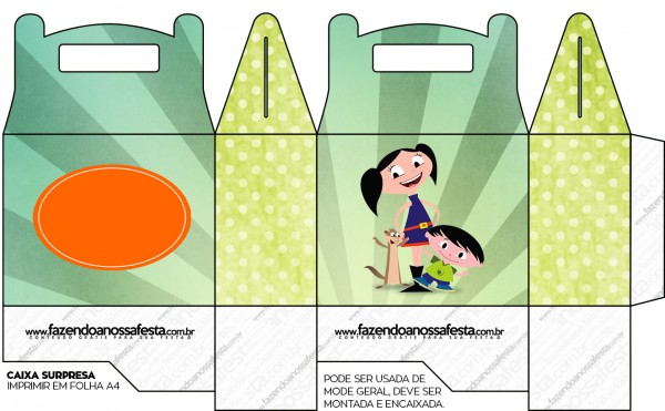 Caixa Lembrancinha Show da Luna para Meninos