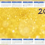 Convite Calendário 2014 Fundo Ano Novo