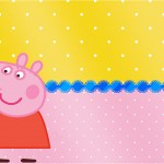 Convite ou Cartão Peppa Pig e Teddy