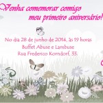 Convite Pronto Verso Festa Jardim Encantado