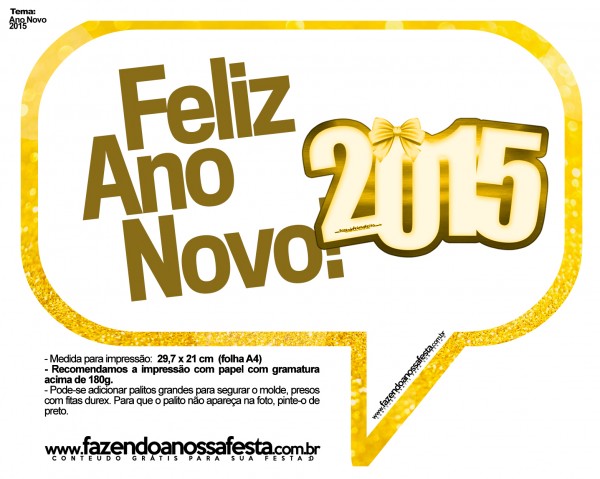 Plaquinhas FNF Feliz Ano Novo 2015 11