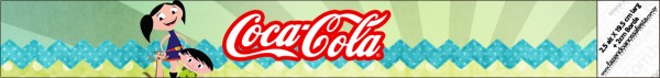 Rótulo Coca cola Show da Luna para Meninos