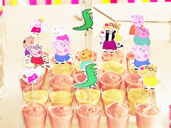 Copinhos com doces Festa Peppa Pig Princesa