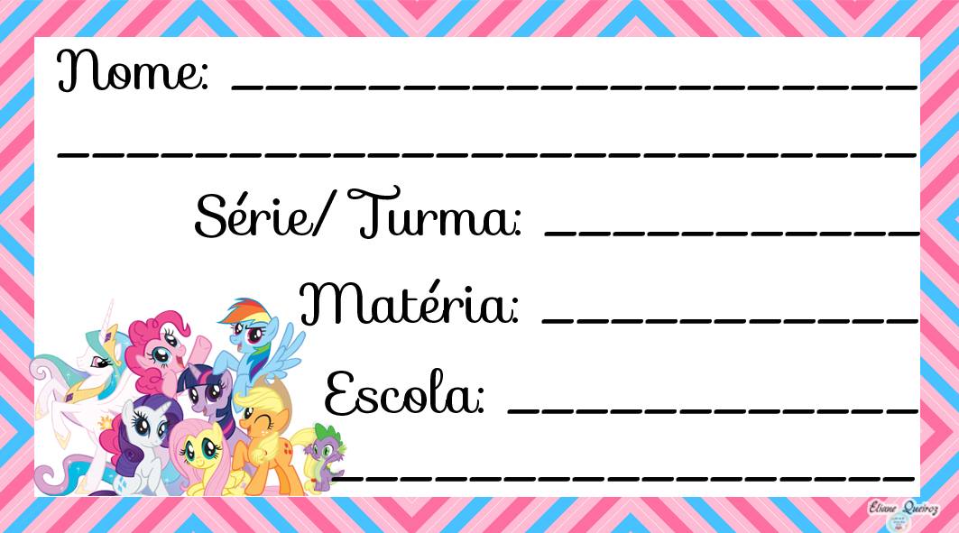 KIT ETIQUETA - TEMA LITTLE PONY