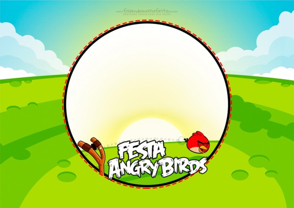 Convite Angry Birds 5