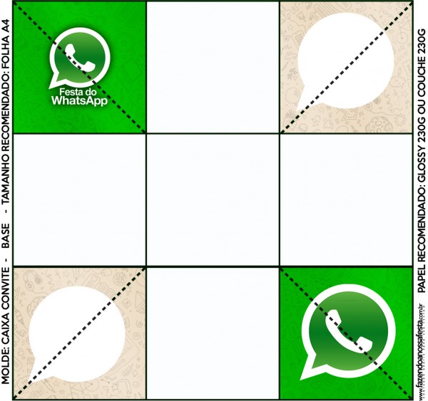 Convite Caixa Fundo Whatsapp