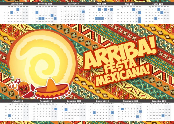 Convite Calendário 2015 Festa Mexicana1