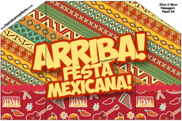 Convite Envelope Festa Mexicana1