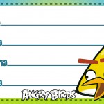 Etiqueta Escolar Personalizada Angry Birds 11