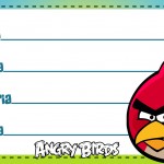 Etiqueta Escolar Personalizada Angry Birds