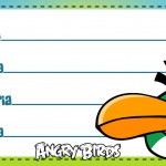 Etiqueta Escolar Personalizada Angry Birds 5