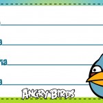 Etiqueta Escolar Personalizada Angry Birds 7