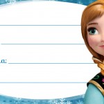 Etiqueta Escolar Personalizada Anna Frozen Azul