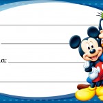Etiqueta Escolar Personalizada Mickey e sua Turma