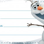 Etiqueta Escolar Personalizada Olaf Frozen
