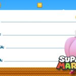 Etiqueta Volta as aulas Super Mario Princesa 1