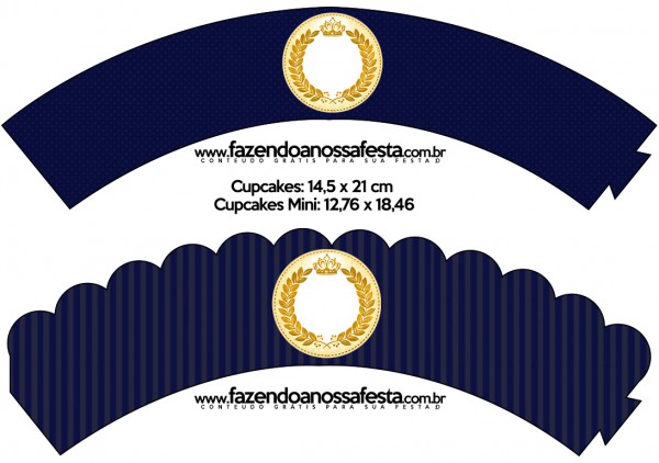 Kit Festa Completo Coroa de Principe Azul Marinho 2 121