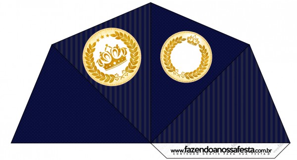 Kit Festa Completo Coroa de Principe Azul Marinho 2 132