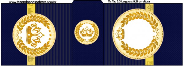 Kit Festa Completo Coroa de Principe Azul Marinho 2 73