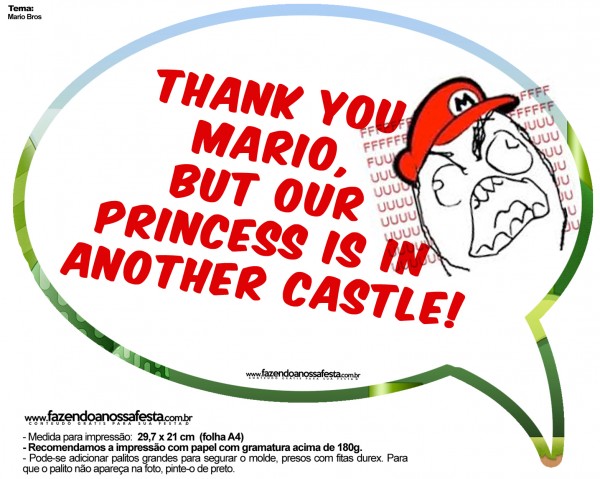 Plaquinhas Divertidas Mario Bros 04