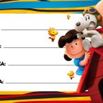 Etiqueta Volta as Aulas Snoopy 4