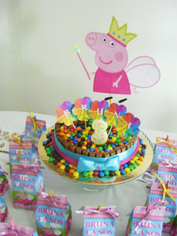 Topo de bolo Peppa Pig  Peppa pig birthday party, Peppa pig party, Peppa  pig birthday