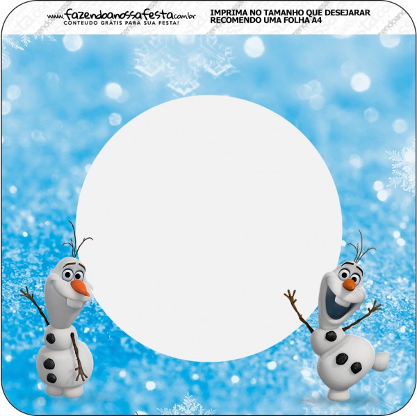 Bandeirinha Varalzinho Olaf Frozen 1