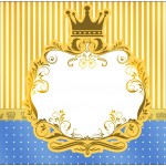 Bolinha de Sabão Fundo Príncipe Azul e Dourado