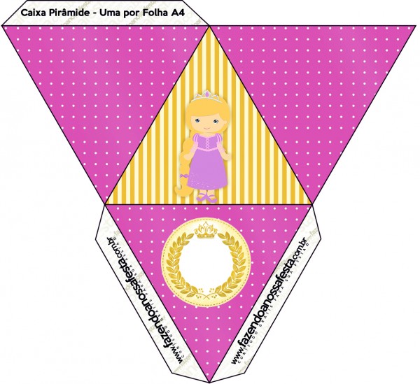 Caixa Pirâmide Princesa Loira