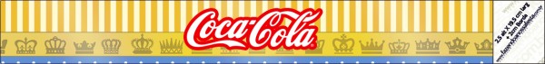 Coca cola Fundo Príncipe Azul e Dourado