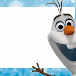 Convite Olaf Frozen