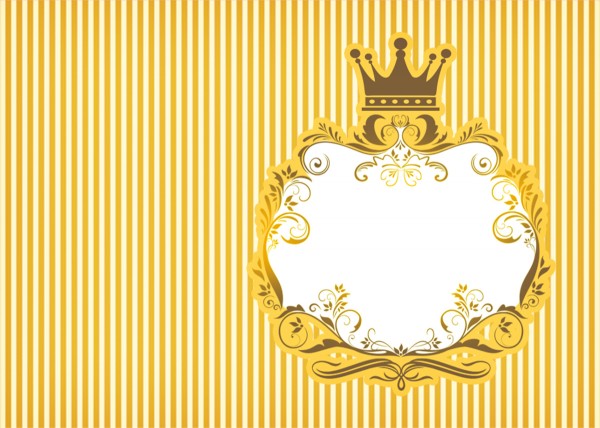 Convite 6 Fundo Príncipe Azul e Dourado