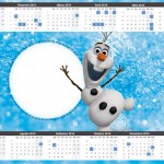 Convite Calendário 2015 Olaf Frozen