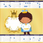 Convite Calendário 2015 Príncipe Afro
