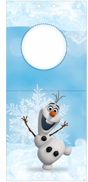 Convite Pirulito Olaf Frozen