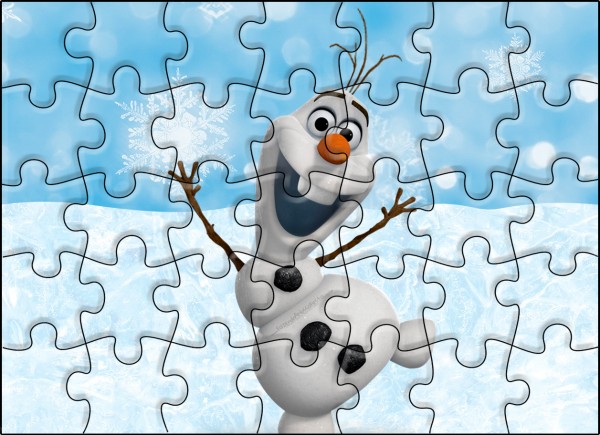 Quebra cabeça Olaf Frozen