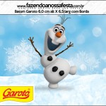 Rótulo batom Garoto Olaf Frozen