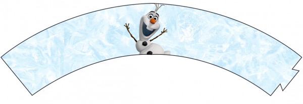 Saias Wrappers para Cupcakes Olaf Frozen 1