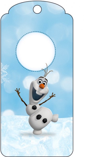 Tag Agradecimento Olaf Frozen