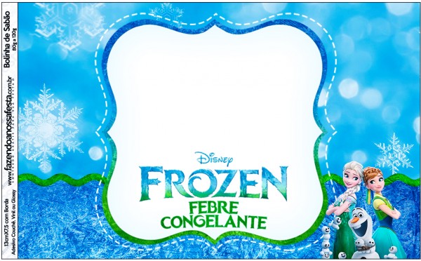 Bolinha de Sabão Frozen Febre Congelante
