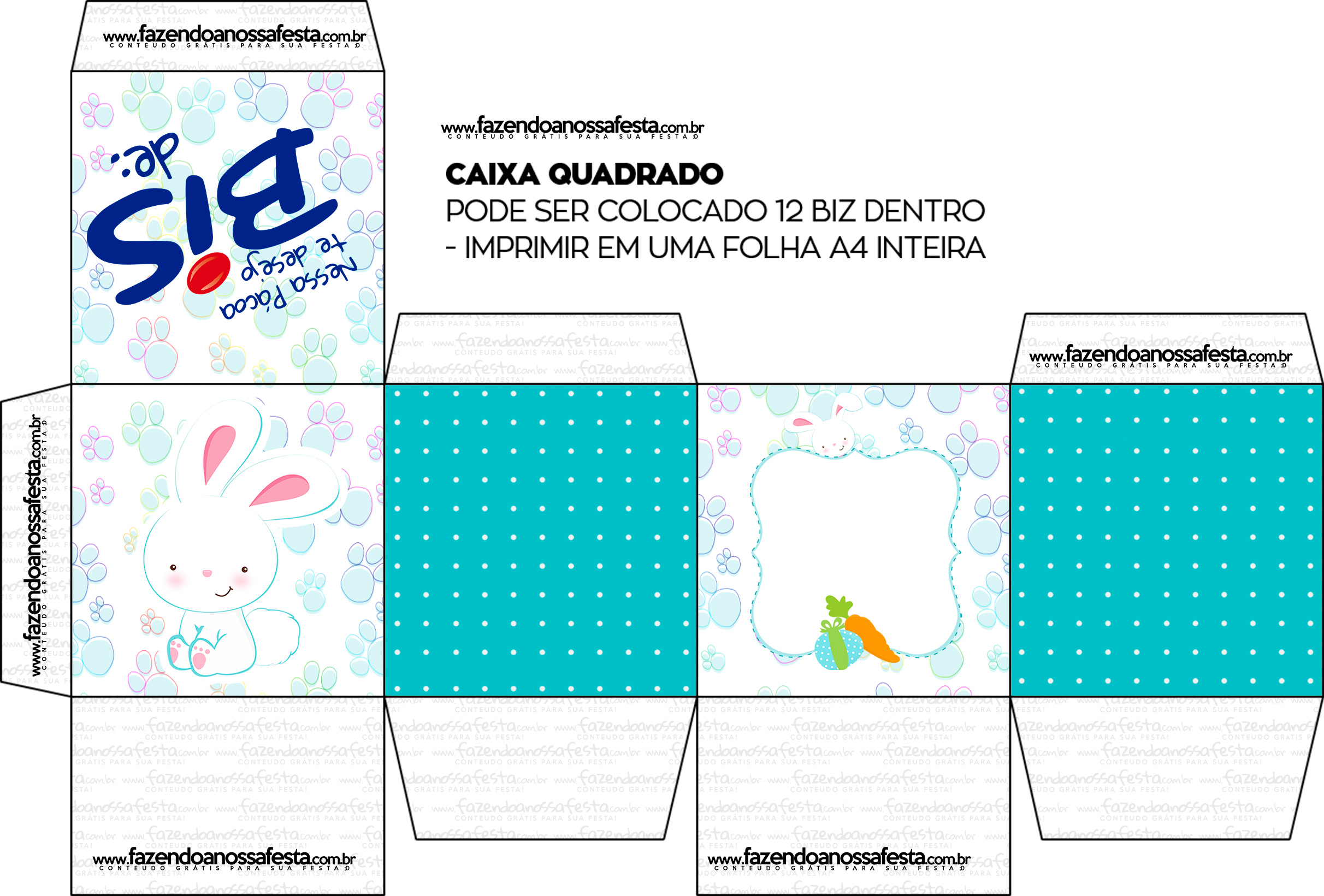 Criando Caixa Bis Personalizados de Festas 