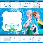 Convite Calendário 2015 Frozen Febre Congelante