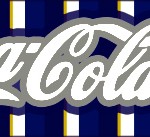 Rótulo Coca-cola Batizado Azul Marinho Anjinho Loiro