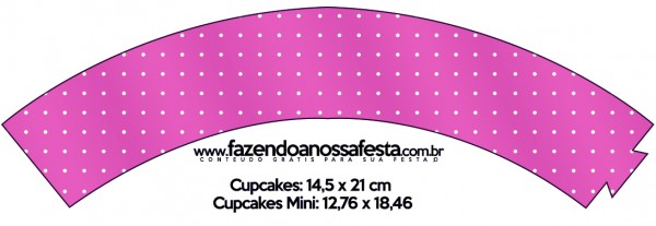 Saias Wrappers para Cupcakes Fundo Princesa 2