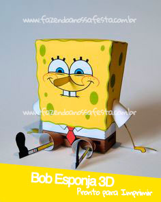 Bob Esponja 3D - Pronto para Imprimir