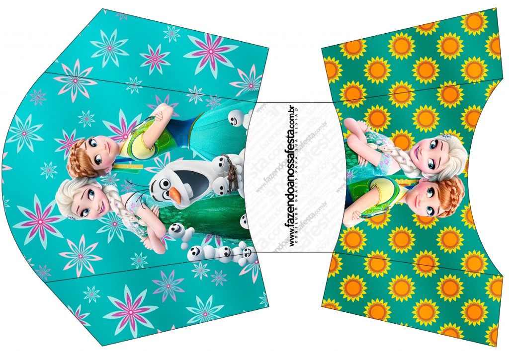 Envelope Fritas Frozen Fever Fazendo a Nossa Festa