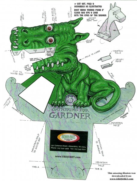 Jerry Andrus Original Dragon Illusion Dark Green
