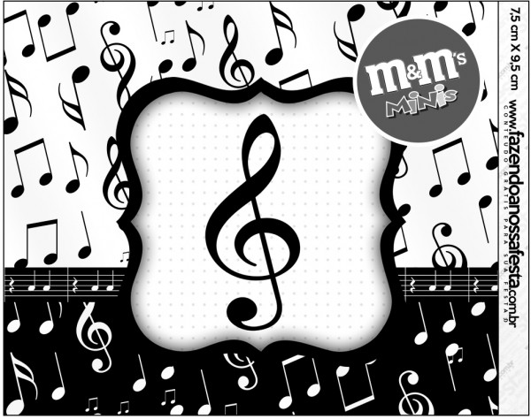 Mini MM Notas Musicais