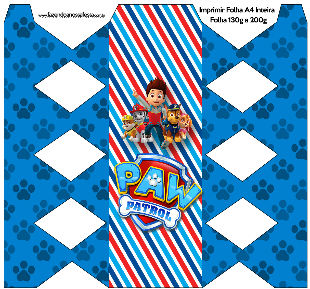 Patrulha Canina - Kit Festa Infantil para Imprimir